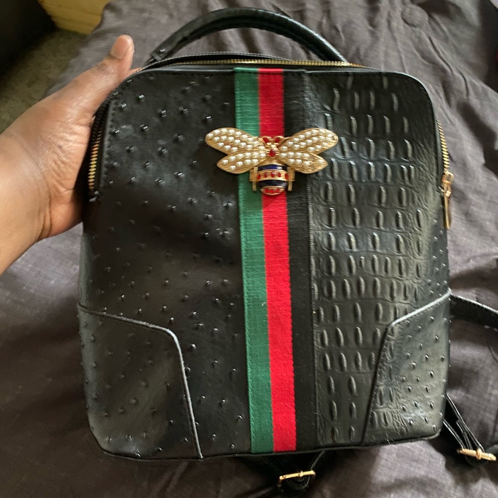 Black print bag